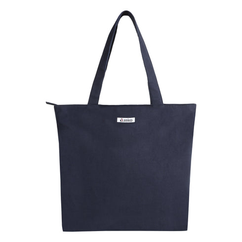 Large Canvas Tote Bags for Women & Girls with Zipper, 3 Pockets & Compartment, Everyday Daily use Travel, College, Office Shoulder Handbags (Copy)