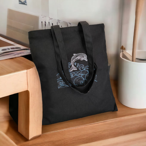 DANIOO Canvas Tote Bags For Women and Girls with Zipper and Inner Pocket | College Tote Bag For Women