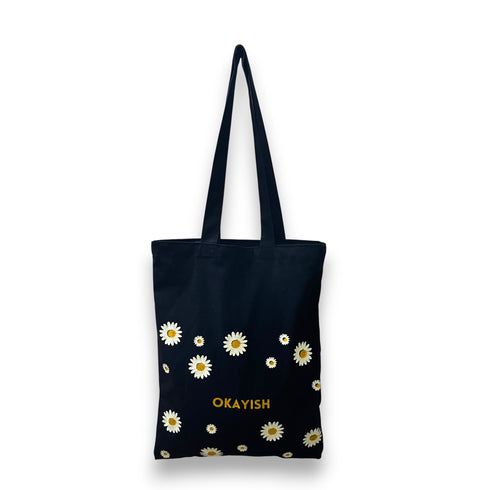 Canvas Tote Bags For Women and Girls with Zipper and Inner Pocket | College Tote Bag - DANIOO
