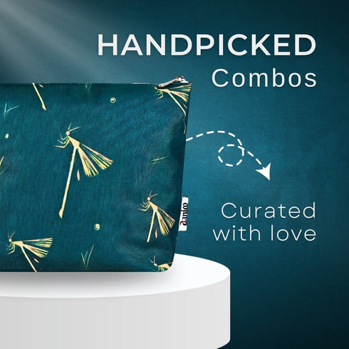 DANIOO Canvas Makeup Pouch for Girls | Toiletry Bag | Cosmetic Bags for Storage - DANIOO