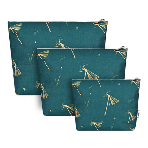 DANIOO Canvas Makeup Pouch for Girls | Toiletry Bag | Cosmetic Bags for Storage - DANIOO