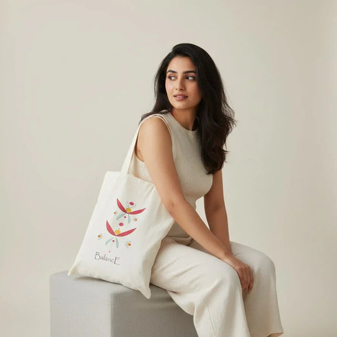 DANIOO Canvas Tote Bags For Women and Girls with Zipper and Inner Pocket | College Tote Bag For Women - DANIOO