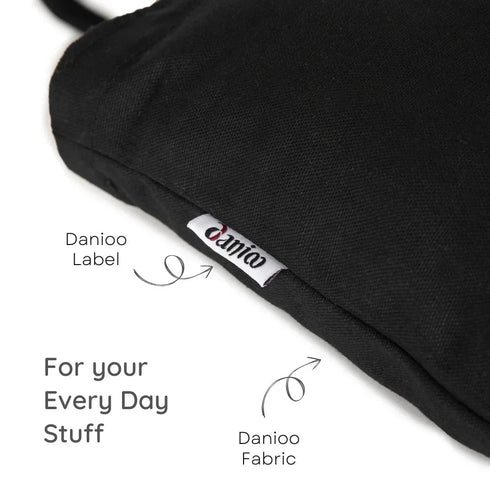 DANIOO Canvas Tote Bags For Women and Girls with Zipper and Inner Pocket | College Tote Bag For Women - DANIOO