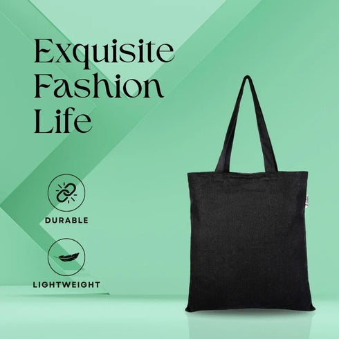 DANIOO Canvas Tote Bags For Women and Girls with Zipper and Inner Pocket | College Tote Bag For Women - DANIOO