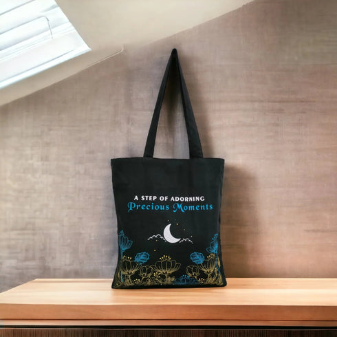 DANIOO Canvas Tote Bags For Women and Girls with Zipper and Inner Pocket | College Tote Bag For Women - DANIOO