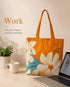 DANIOO Floral Canvas Tote Bag for Women | Large Capacity Handbag | Stylish Everyday Shoulder Bag - DANIOO