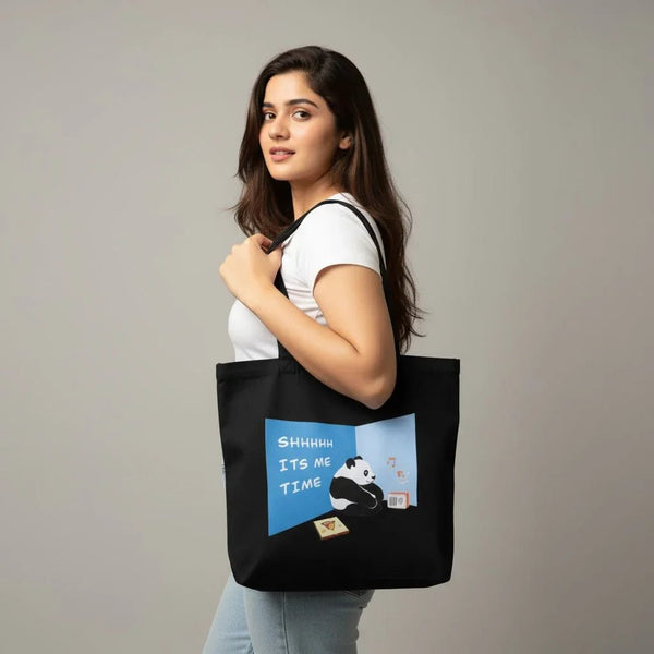 DANIOO Large Cotton Canvas Tote Bags for Women and Girls with Bottle Holder - DANIOO