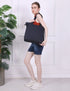 Large Canvas Tote Bags for Women & Girls with Zipper, 3 Pockets & Compartment, Everyday Daily use Travel, College, Office Shoulder Handbags (Copy) - DANIOO