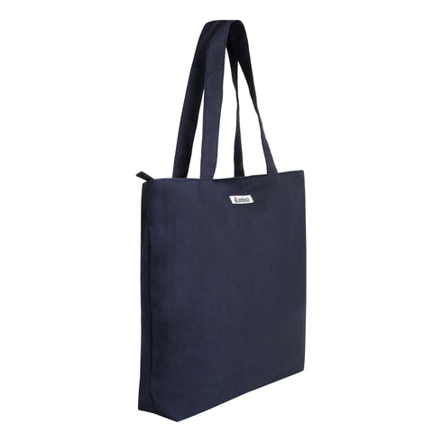 Large Canvas Tote Bags for Women & Girls with Zipper, 3 Pockets & Compartment, Everyday Daily use Travel, College, Office Shoulder Handbags (Copy) - DANIOO