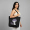 Large Cotton Canvas Tote Bags for Women and Girls with Bottle Holder - DANIOO