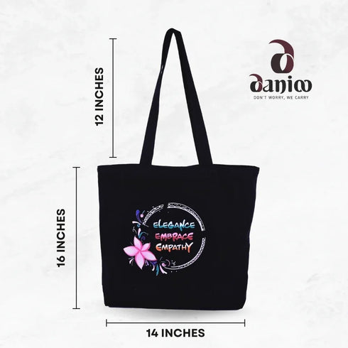 Large Cotton Canvas Tote Bags for Women and Girls - DANIOO