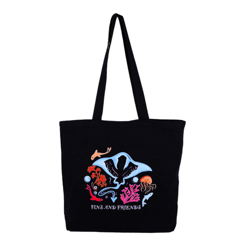 Large Cotton Canvas Tote Bags for Women and Girls with Bottle Holder - DANIOO