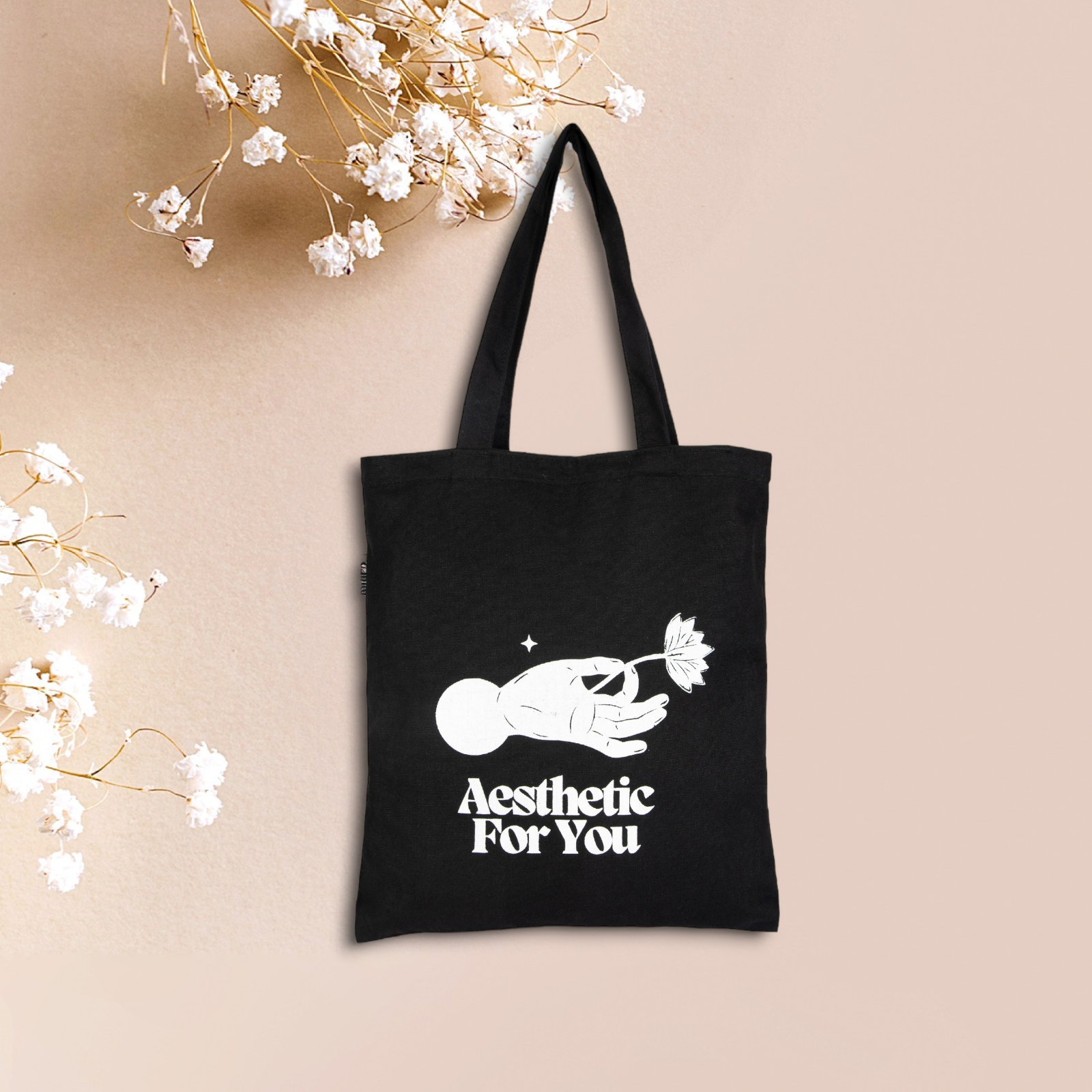 DANIOO Canvas Tote Bags For Women and Girls with Zipper and Inner Pocket | College Tote Bag For Women