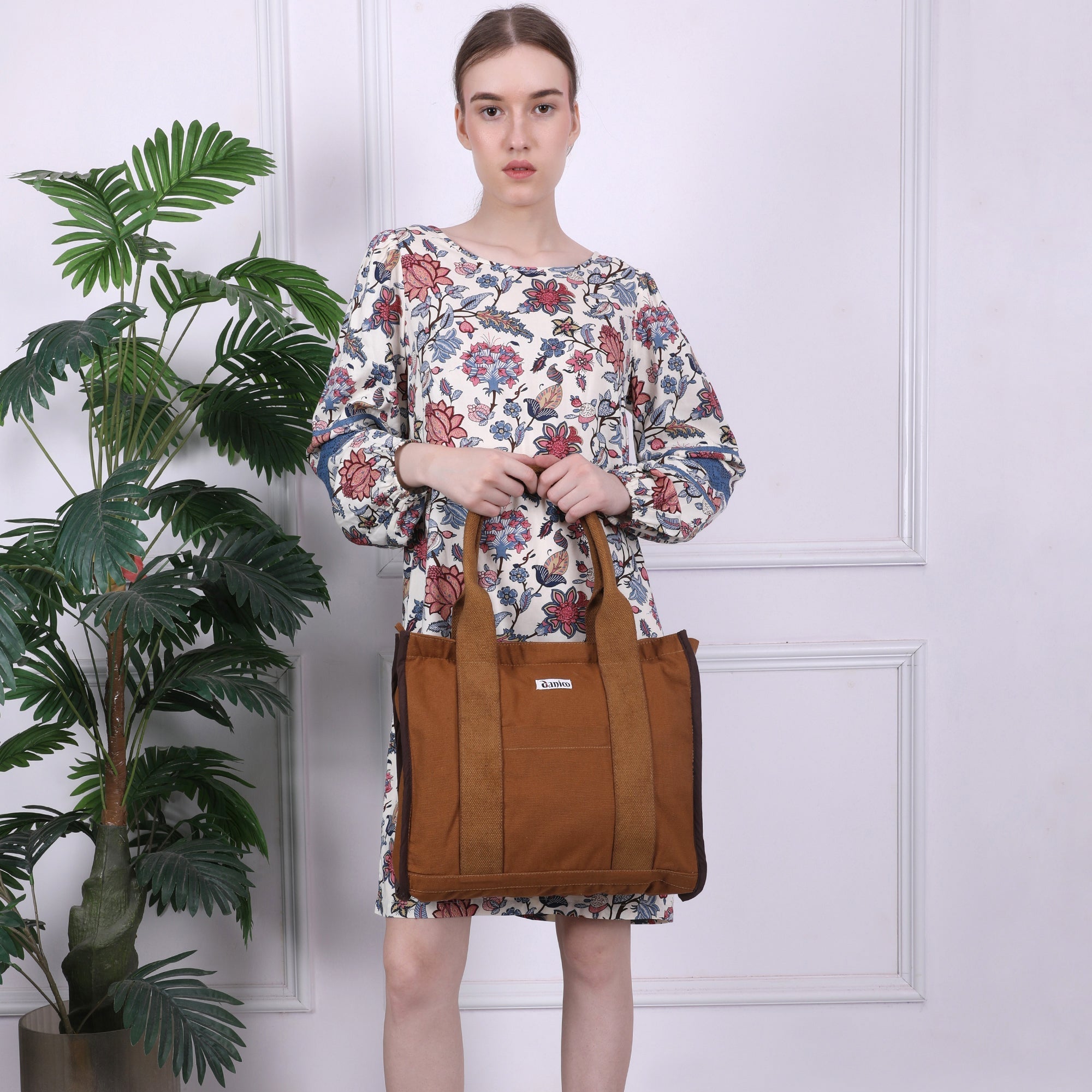 Stylish Cotton Canvas Tote Bags for Women & Girls - Perfect for Everyday, Beach, Office & Travel - DANIOO