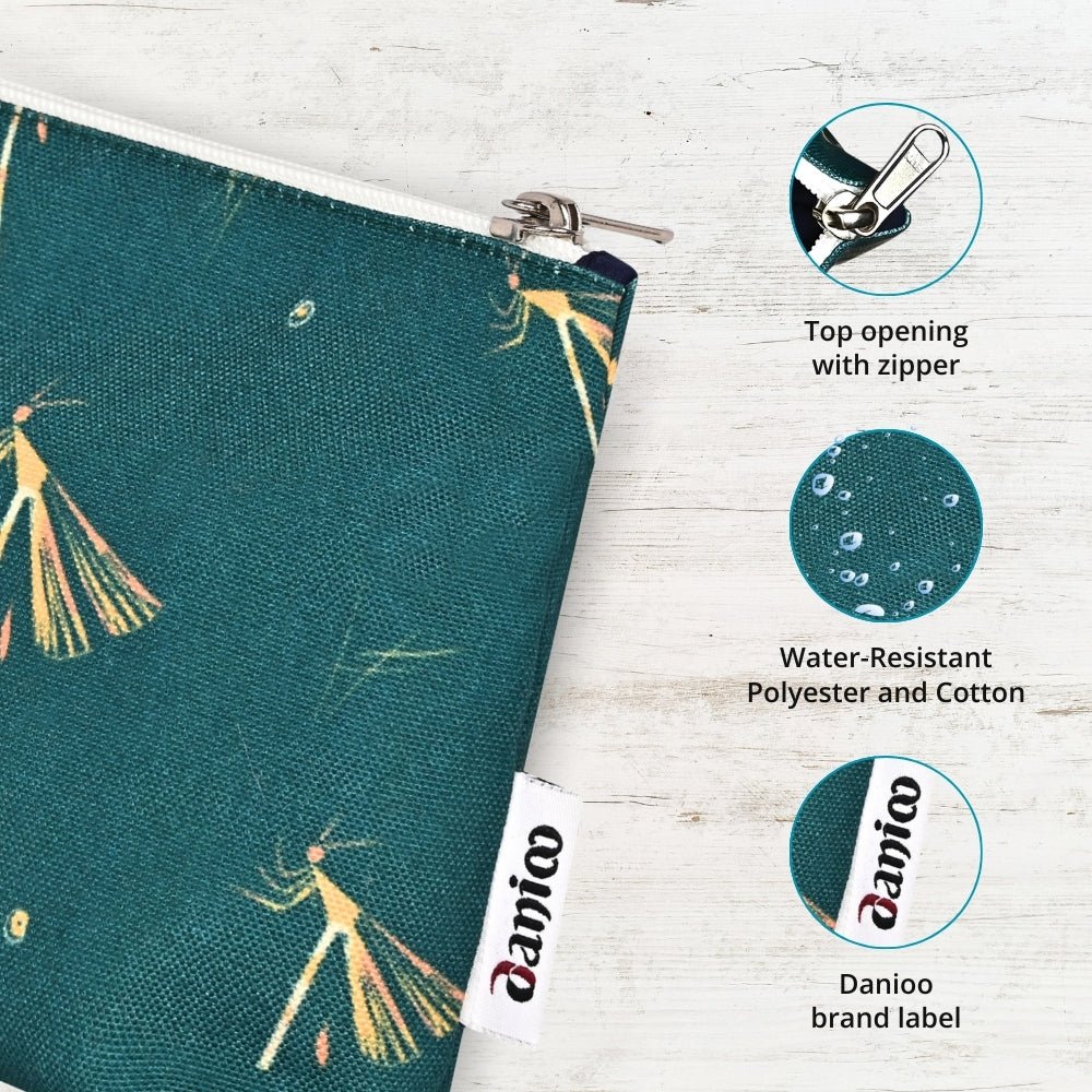 DANIOO Canvas Makeup Pouch for Girls | Toiletry Bag | Cosmetic Bags for Storage - DANIOO