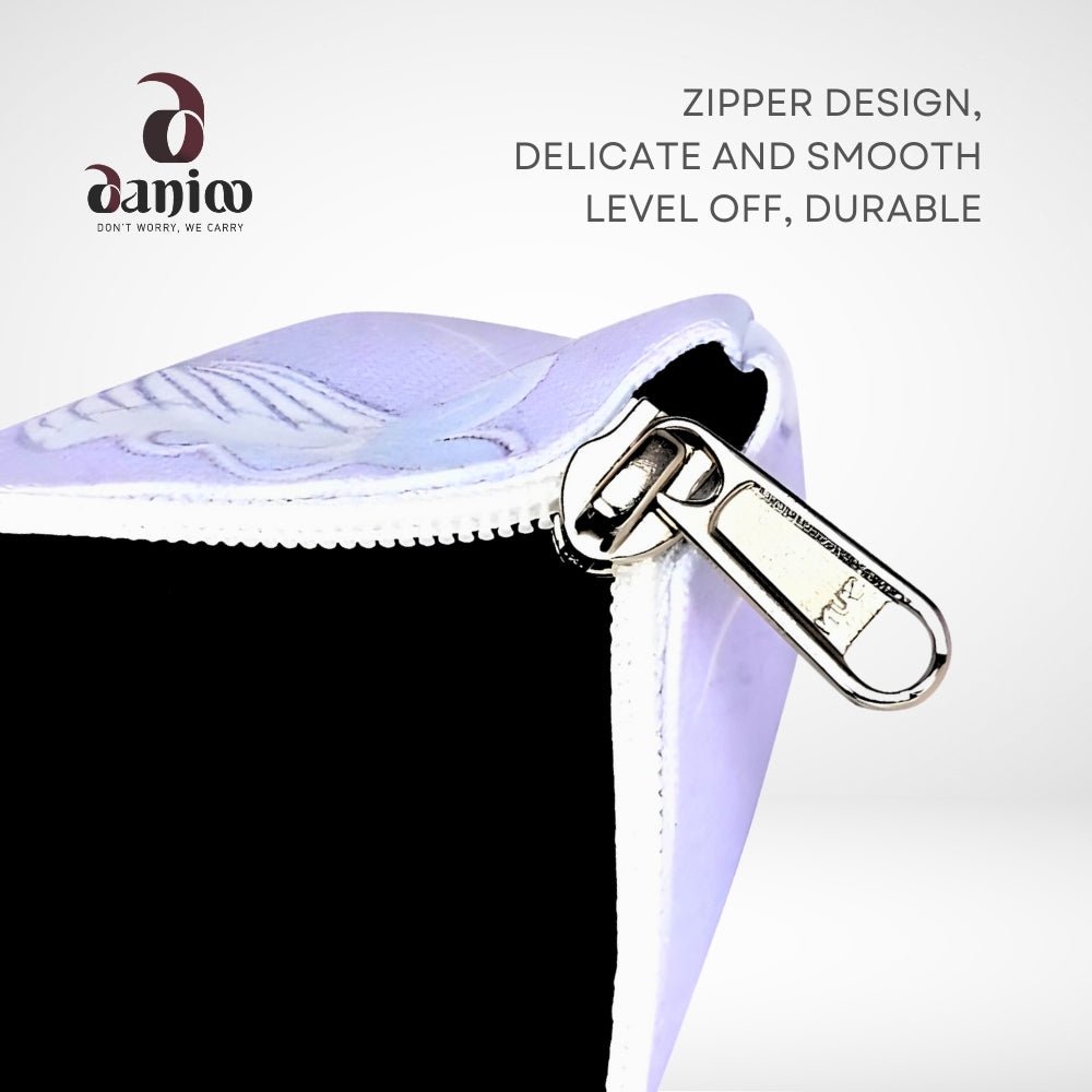 Canvas Makeup Pouch for Girls | Toiletry Bag | Cosmetic Bags for Storage | Travel Kit Bag - DANIOO