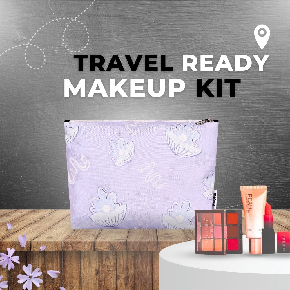 Canvas Makeup Pouch for Girls | Toiletry Bag | Cosmetic Bags for Storage | Travel Kit Bag - DANIOO