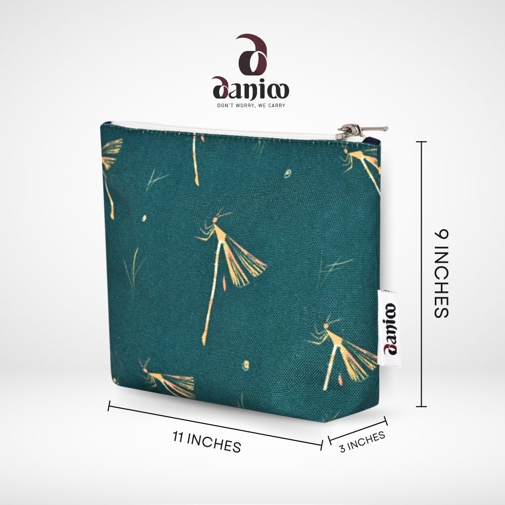 DANIOO Canvas Makeup Pouch for Girls | Toiletry Bag | Cosmetic Bags for Storage - DANIOO