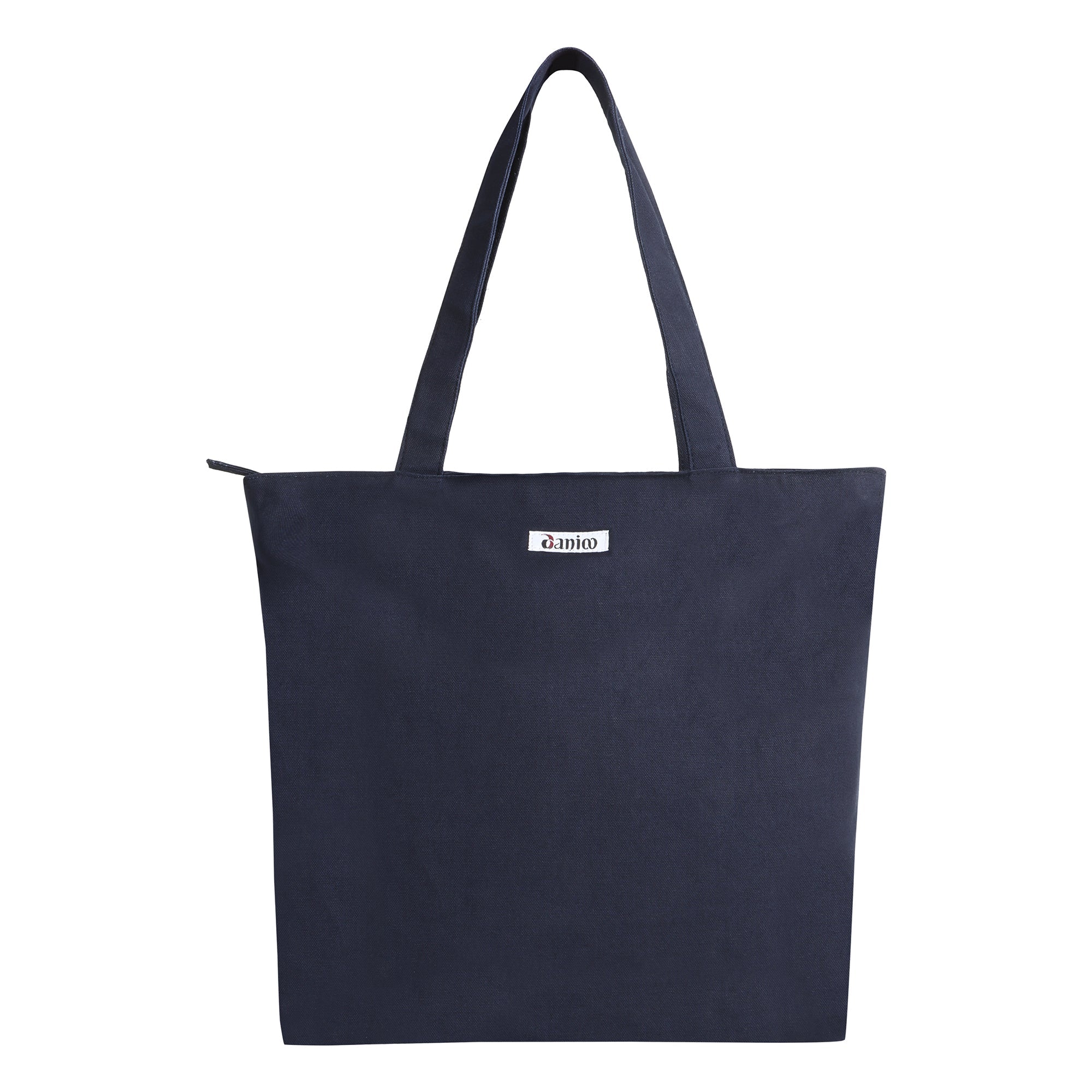 Large Canvas Tote Bags for Women & Girls with Zipper, 3 Pockets & Compartment, Everyday Daily use Travel, College, Office Shoulder Handbags (Copy) - DANIOO